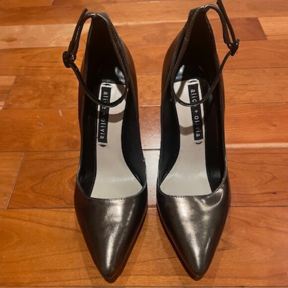 Alice + Olivia Dita Ankle Strap Pump Heel - Women's Size EU37 - Picture 1 of 11